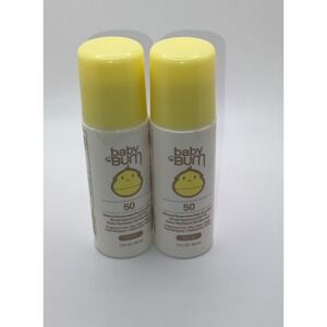 2 Baby Bum Mineral Sunscreen Roll On Lotions SPF 50  Water Resistant for Kids